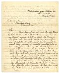General Beauregard 21 May 1864 Letter Signed to Jefferson Davis -- ''...send a force of...4 or 5,000 to storm Fort Powhatan and...command...the James River...'' -- One Day After Bermuda Hundred...