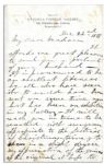 Extremely Scarce Mathew Brady Autograph Letter Signed With Photographic Content Praising His Work -- ''...It is pronounced to be an excellent likeness...''