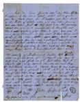 Shiloh POW Letter & Photo Lot -- Fort Donelson: ''...bullets came as close as I cared having them. Mother...one poor man...had his leg shot off just so it hung on and the other fell right on me...''