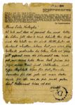Lot of Eleven WWII Letters From Prisoners at the Dachau & Auschwitz Concentration Camps