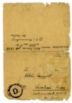 Lot of Eleven WWII Letters From Prisoners at the Dachau & Auschwitz Concentration Camps