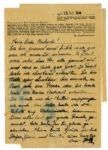 Lot of Eleven WWII Letters From Prisoners at the Dachau & Auschwitz Concentration Camps