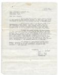 WWII Collection of Letters From Various Military Generals, Including General Douglas MacArthur -- ''...The report has just reached me that your husband...has laid down his life for his country...'' 