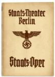 Seven Nazi-Era German Opera Programs From Various Theaters in Berlin and Munich -- With One 1944 WWII-Dated Program