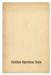 Seven Nazi-Era German Opera Programs From Various Theaters in Berlin and Munich -- With One 1944 WWII-Dated Program
