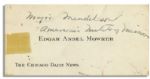 General Joseph Stilwell Typed Letter Signed -- ''...[this box of cigars]...will add...relaxation to many otherwise 'tough' conferences...'' -- Dated 1943 From China