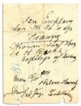 Theodore Herzl Autograph Note Signed -- Rare