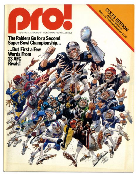Lot of Ten 1970's Colts Programs