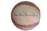 Hall of Famers Willie Mays, Mickey Mantle and Duke Snider Signed Baseball -- With PSA/DNA COA