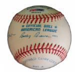 Hall of Famers Willie Mays, Mickey Mantle and Duke Snider Signed Baseball -- With PSA/DNA COA