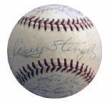 1962 New York Mets Team Signed Ball -- With Hall of Famers Casey Stengel & Red Ruffing -- With PSA/DNA COA