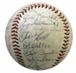 1962 New York Mets Team Signed Ball -- With Hall of Famers Casey Stengel & Red Ruffing -- With PSA/DNA COA