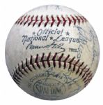 1962 New York Mets Team Signed Ball -- With Hall of Famers Casey Stengel & Red Ruffing -- With PSA/DNA COA