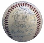 1962 New York Mets Team Signed Ball -- With Hall of Famers Casey Stengel & Red Ruffing -- With PSA/DNA COA