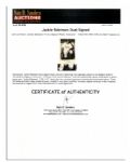 Hall of Famer Jackie Robinson Twice-Signed Photo Postcard -- With PSA/DNA COA for Both Signatures 