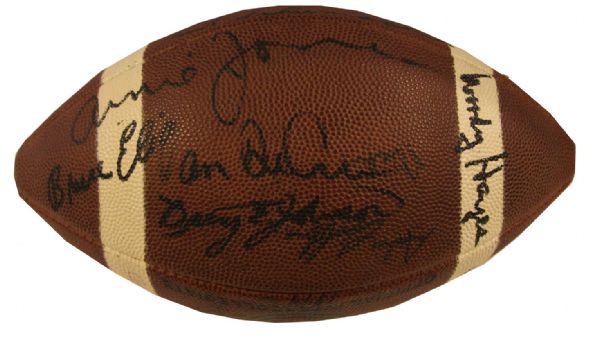 Ohio State Team-Signed Football -- Signed By Woody Hayes, Archie Griffin and Others on the 1974 & 1975 Team