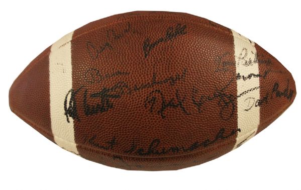 Ohio State Team-Signed Football -- Signed By Woody Hayes, Archie Griffin and Others on the 1974 & 1975 Team