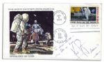 Neil Armstrong First Day Cover Signed -- Official NASA "Manned Spacecraft Center Stamp Club"