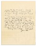 Eisenhower WWII Letter to Mamie -- ''...we rode 20 hours without stopping...long day of riding & inspecting...you may have a very old, broken down man on your hands...'' -- With Envelope Signed by Ike
