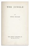 Upton Sinclair First Edition of ''The Jungle'' -- With Tipped-in Typed Letter Signed by Sinclair -- ''...I send you an autographed card which you can place in each book...''