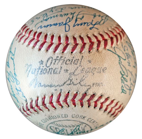 1956 Cincinnati Reds Team-Signed Baseball