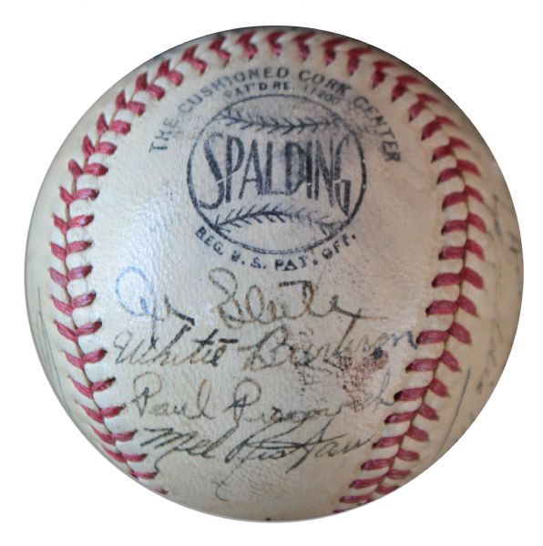 1940 Salt Lake City ''Bees'' Team-Signed Baseball -- From Estate of Larry Jansen