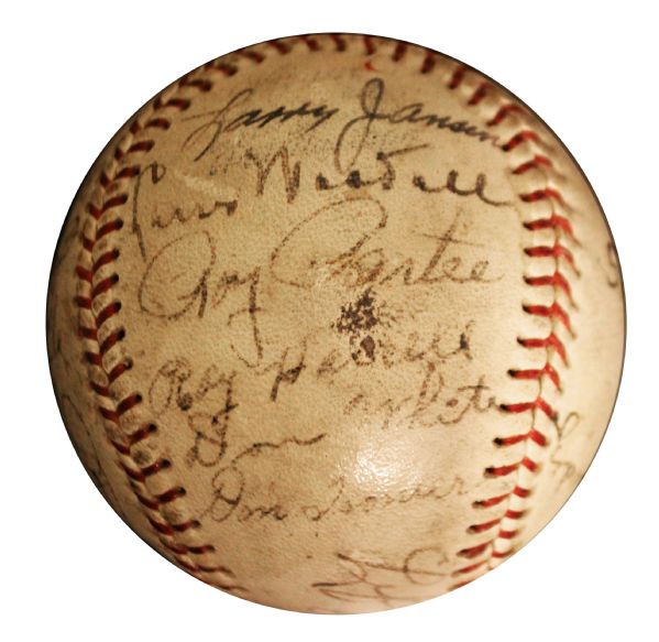 1941 San Francisco Seals Signed Baseball -- From Estate of Larry Jansen