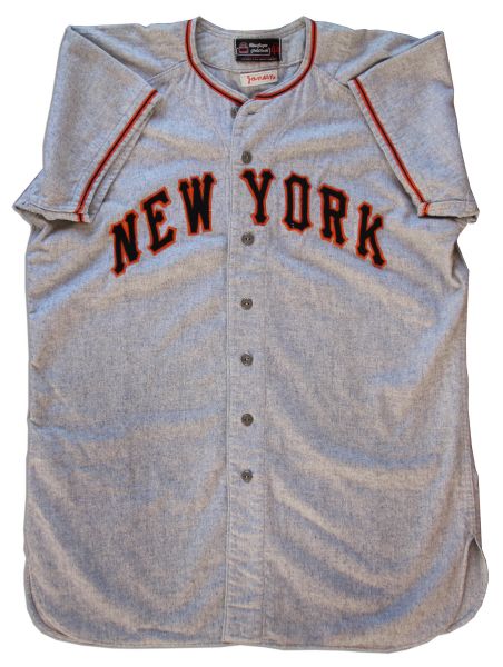 Larry Jansen's 1951 New York Giants Away Game Uniform -- All-Star Year for Jansen When Giants Won National League Pennant