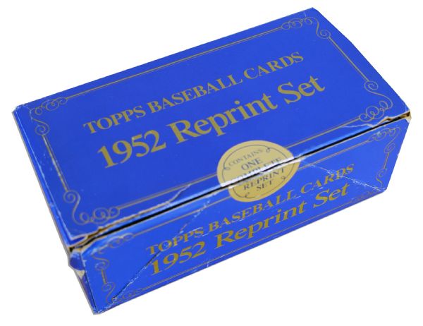 Topps 1952 Complete Limited Edition Reprint Set -- With 407 Cards of Legends & Hall of Famers -- Including Willie Mays, Yogi Berra & Mickey Mantle's Rookie Card -- From the Larry Jansen Estate