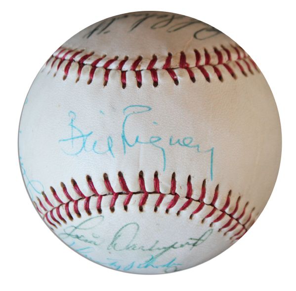 1959 San Francisco Giants Team-Signed Baseball -- With Signature of Willie Mays and 14 Others -- From Estate of Larry Jansen
