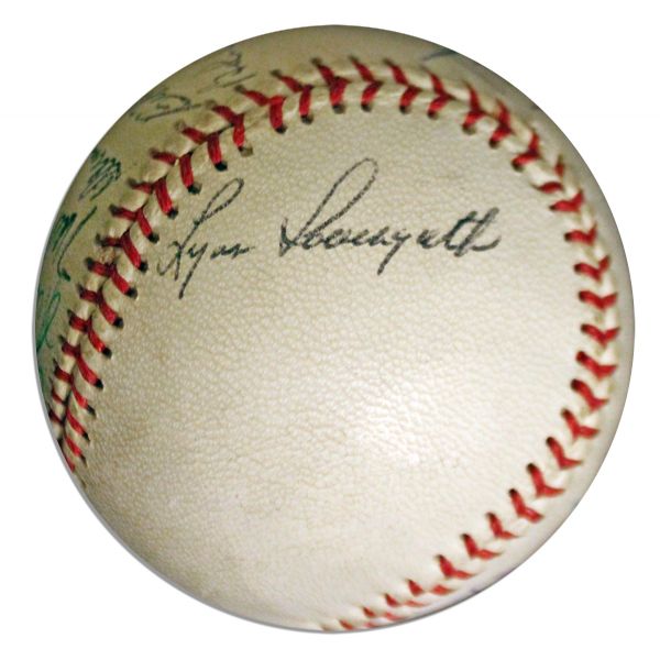 1960 Portland Beavers Signed Baseball -- From Estate of Larry Jansen