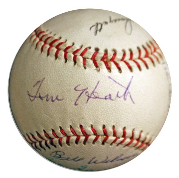 1960 Portland Beavers Signed Baseball -- From Estate of Larry Jansen