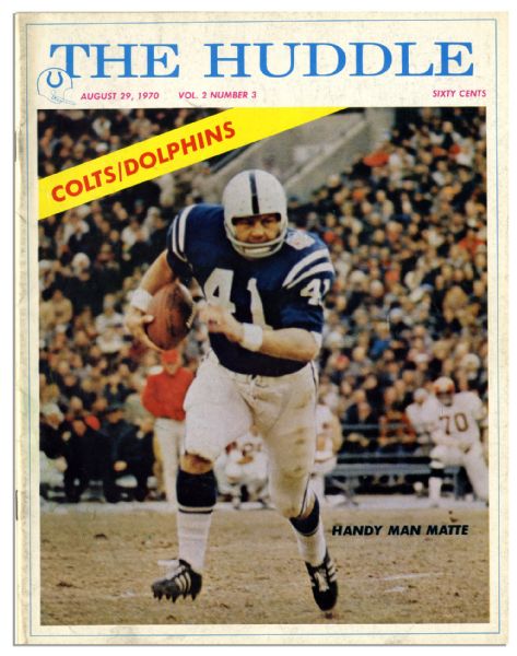 Lot of Ten 1970's NFL Programs -- Including Colts & Broncos