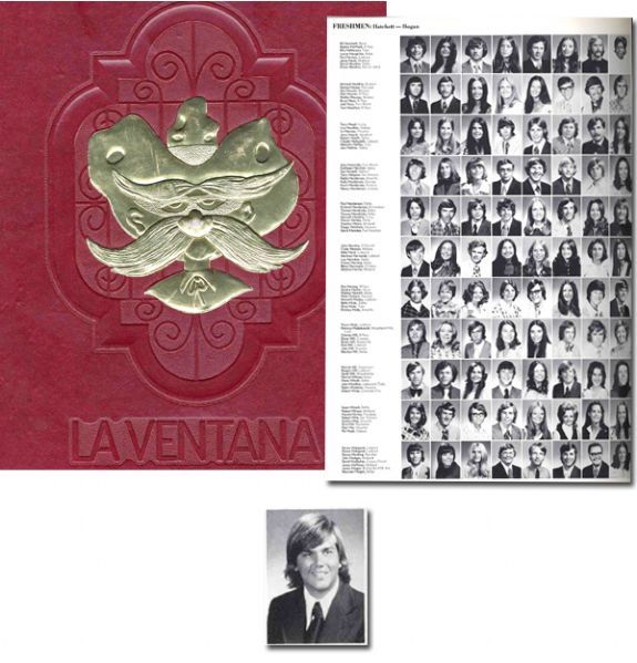 John Hinckley, Jr. 1974 Texas Tech University Yearbook -- With John Hinckley, Jr. on Page 482 -- Former Owners Name, Else Excellent