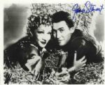8 x 10 Signed Photo of Marlene Dietrich & James Stewart From Destiny Rides Again -- Felt Tip Ink Signatures -- Very Good