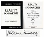 Allen Ginsberg Signed Reality Sandwiches 1953-60 -- ...Scribbled secret notebooks, and wild typewritten pages, for yr own joy...