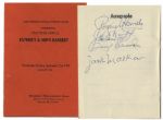 Baseball Hall of Famer Rogers Hornsby Signature on a Vintage 1955 Program -- Also Features Signature of Sports Writer James Enright -- With PSA/DNA COA



