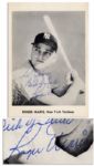 Roger Maris Signed 5 x 7 Photo -- With PSA/DNA COA