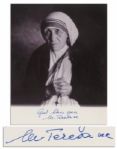 Mother Teresa Signed 8 x 10 Photo -- PSA/DNA COA