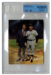Yankees Baseball Greats Mickey Mantle and Roger Maris Signed Magazine Photo -- With JSA COA