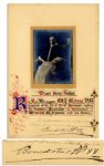Pope Benedict XV Signed Benediction -- to Pennsylvania Governor William Sproul