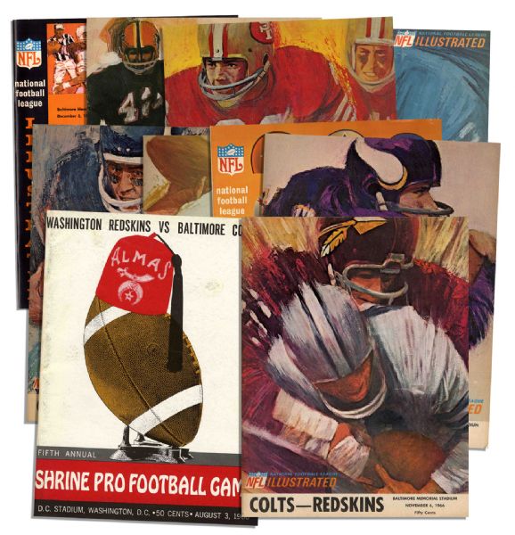 Lot of Ten 1960's Colts Programs