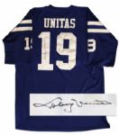 1970 Colts Jersey Signed by Johnny Unitas -- With JSA COA