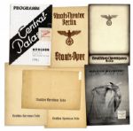 Seven Nazi-Era German Opera Programs From Various Theaters in Berlin and Munich -- With One 1944 WWII-Dated Program