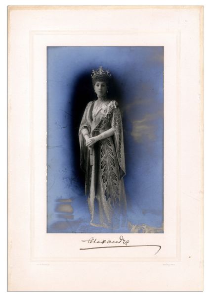Queen Alexandra of Denmark Signed Photo