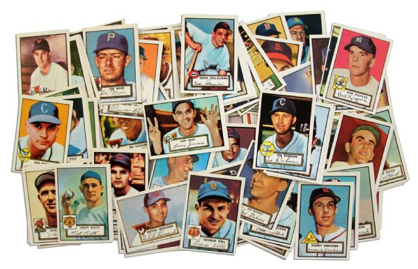 Topps 1952 Complete Limited Edition Reprint Set -- With 407 Cards of Legends & Hall of Famers -- Including Willie Mays, Yogi Berra & Mickey Mantle's Rookie Card -- From the Larry Jansen Estate