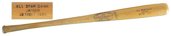 Larry Jansen Custom Bat From the 1951 All-Star Game -- The Year His Team Won The National League Championship With The ''Shot Heard Round The World''