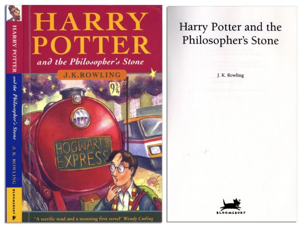 Scarce First Edition, First Printing of J.K. Rowling's ''Harry Potter and the Philosopher's Stone''