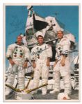 Apollo 12 Crew-Signed 8 x 10 NASA Photo -- Charles Conrad, Dick Gordon & Alan Bean