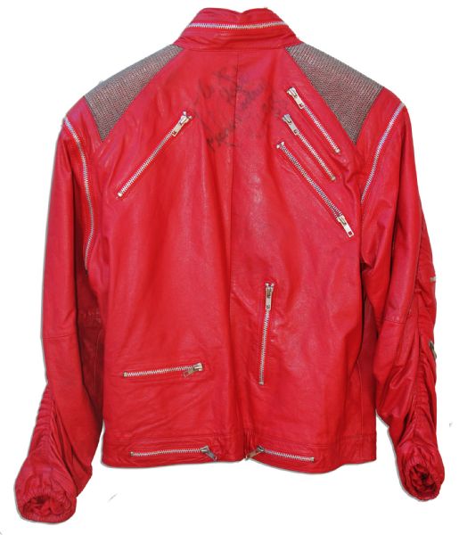Michael Jackson's Iconic ''Beat It'' Stage-Worn Jacket -- Signed by the King of Pop in the ''Thriller'' Era in 1988